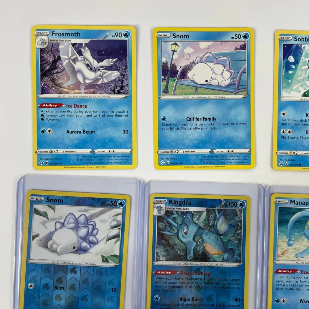 Pokemon Card Lot Water Type Frosmoth Shiny Octillery Kingdra Holo 15pc
